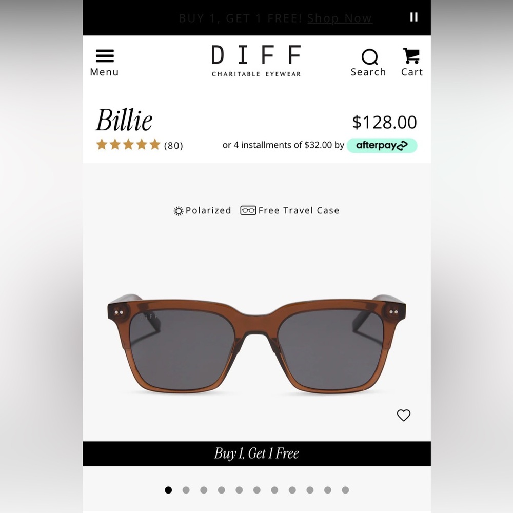 DIFF Eyewear sunglasses in the Billie style NWT/ NIB - Picture 13 of 16